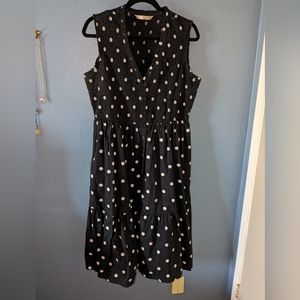 Eshakti Wayward Fancies Smocked Bodice Polka Dot Dress sz. 1X/16W